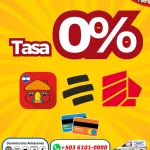 Tasa 0%, 12 meses sin intereses con BAC, Davivienda, Banco Agrícola