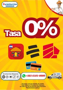 Tasa 0%: 12 meses sin intereses con tarjetas de crédito BAC, Davivienda, Banco Agrícola